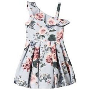 Bardot Junior Light Blue Floral Ebony Dress Sz. 14 NWOT
